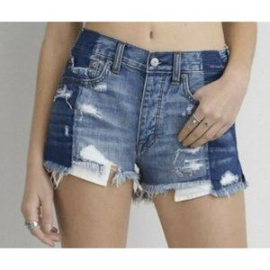 American Eagle AEO Distressed Vtg Hi-Rise Festival Jeans Denim Shorts Size 2 / S